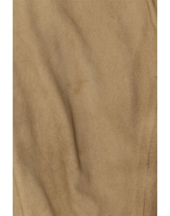 Vintage hombres ante bomber chaqueta Reino Unido 38 medio beige