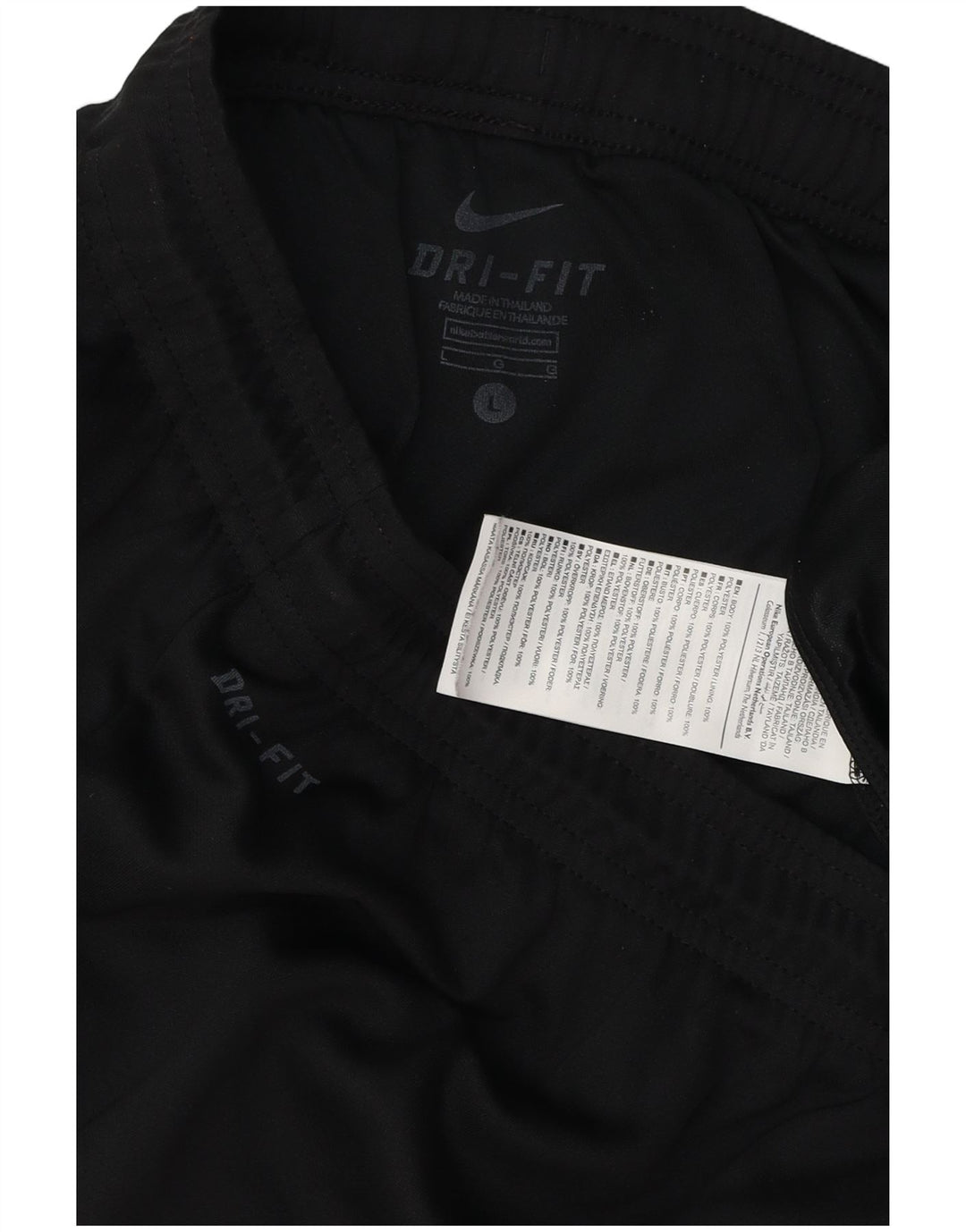 Nike Dri Fit - Pantalones cortos deportivos para hombre (poliéster), color negro