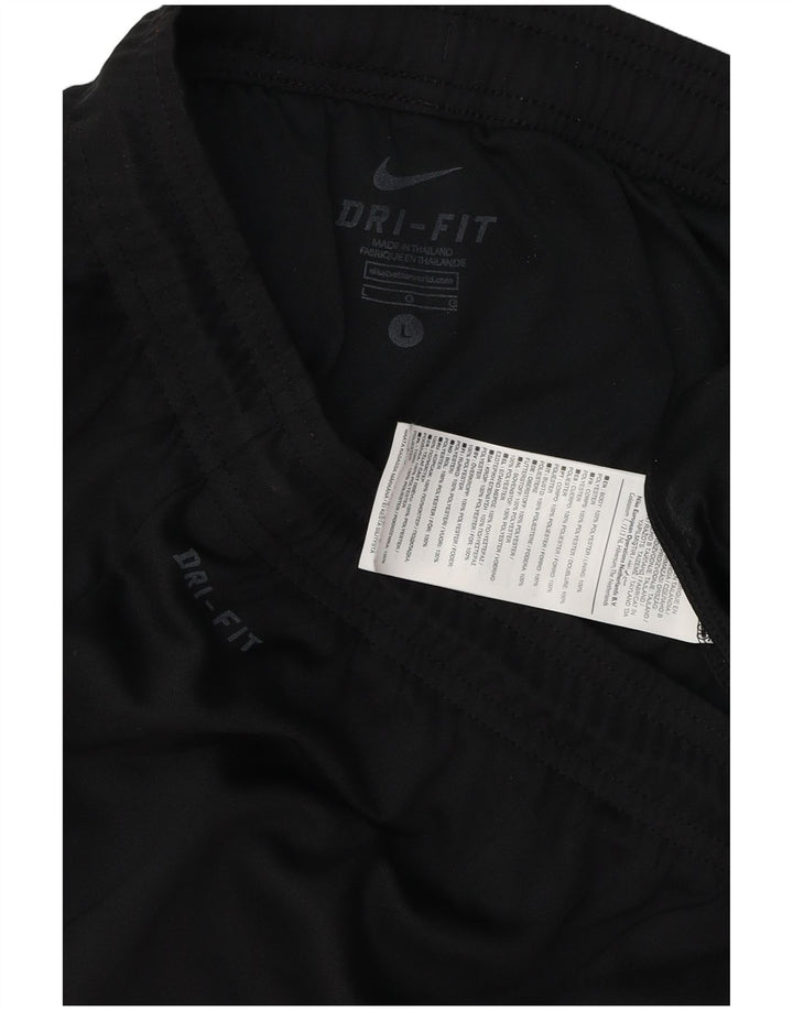 Nike Dri Fit - Pantalones cortos deportivos para hombre (poliéster), color negro