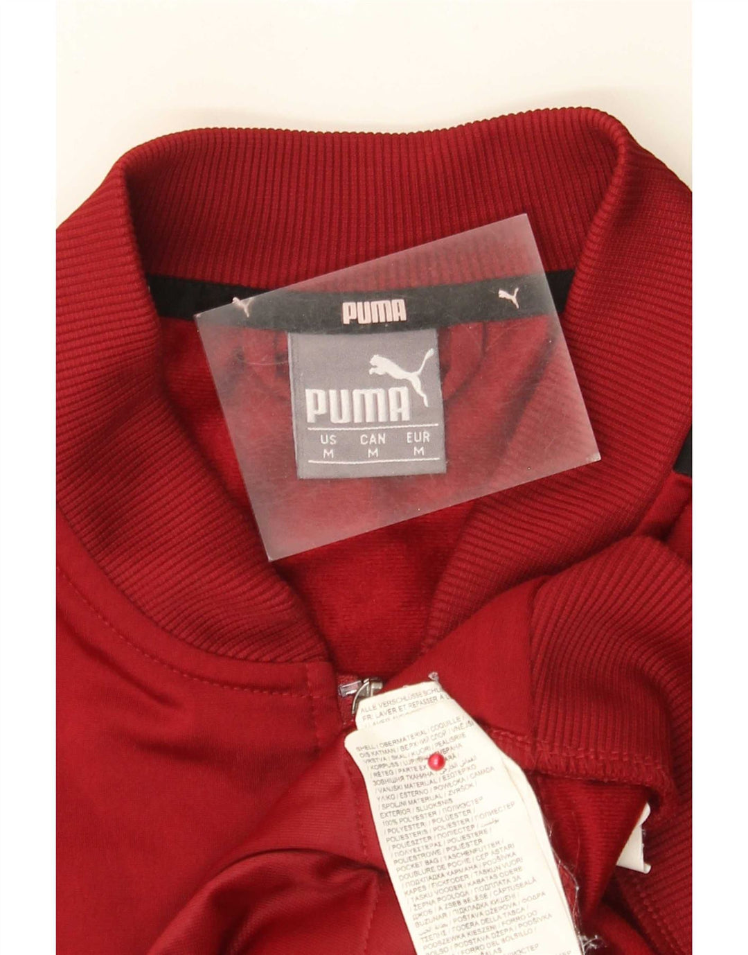 Puma Chaqueta De Chándal Con Estampado Gráfico Para Hombre Color Block En Burdeos Medio