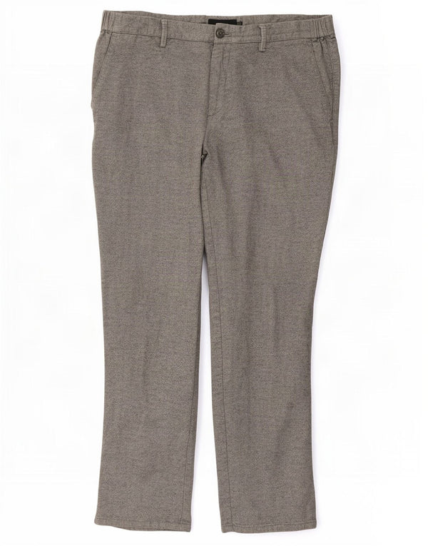 Massimo Dutti Pantalón Chino Slim Fit para Hombre EU 44 Large W34 L28 Gris