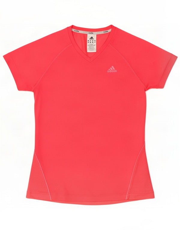 Camiseta Adidas Climacool para mujer UK 44 Poliéster rosa medio