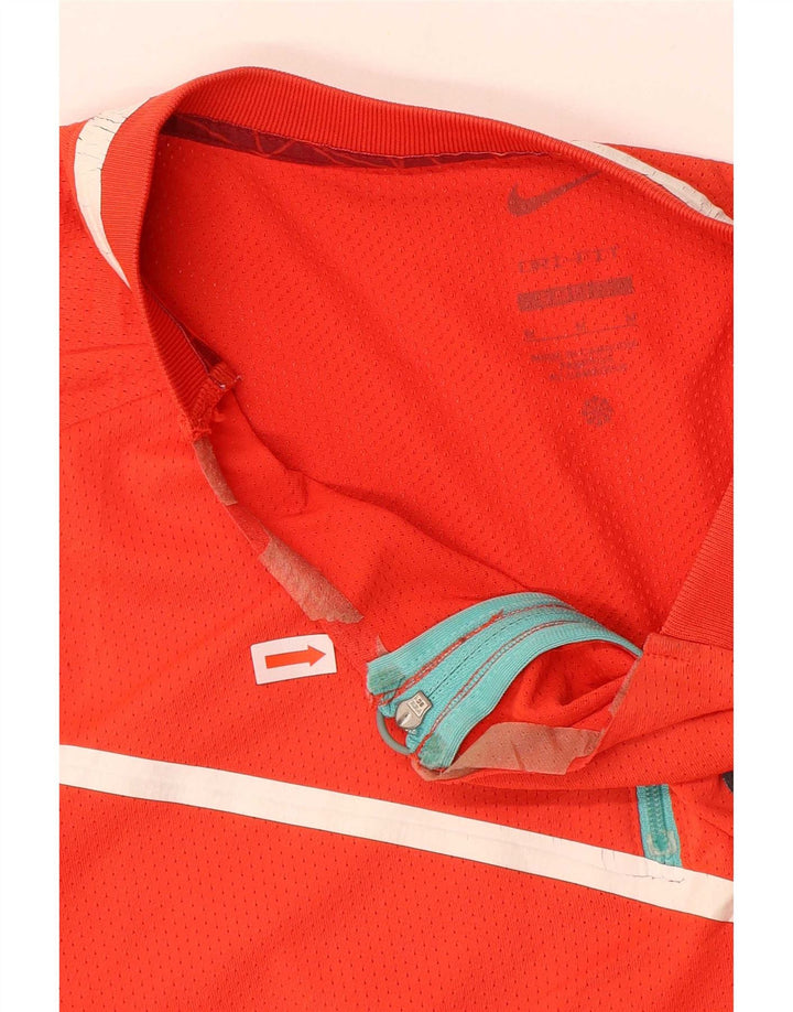 Nike Camiseta gráfica de manga corta para hombre Top Medium Red Poliéster
