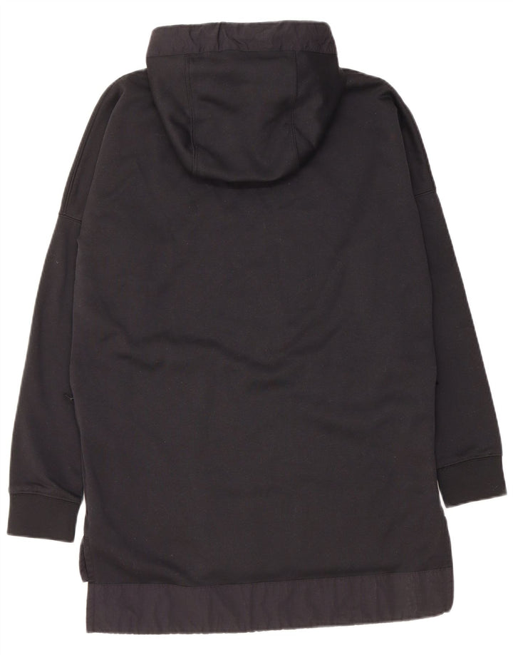 Nike - Sudadera con capucha para mujer, extragrande, larga, talla 10, poliéster, color negro