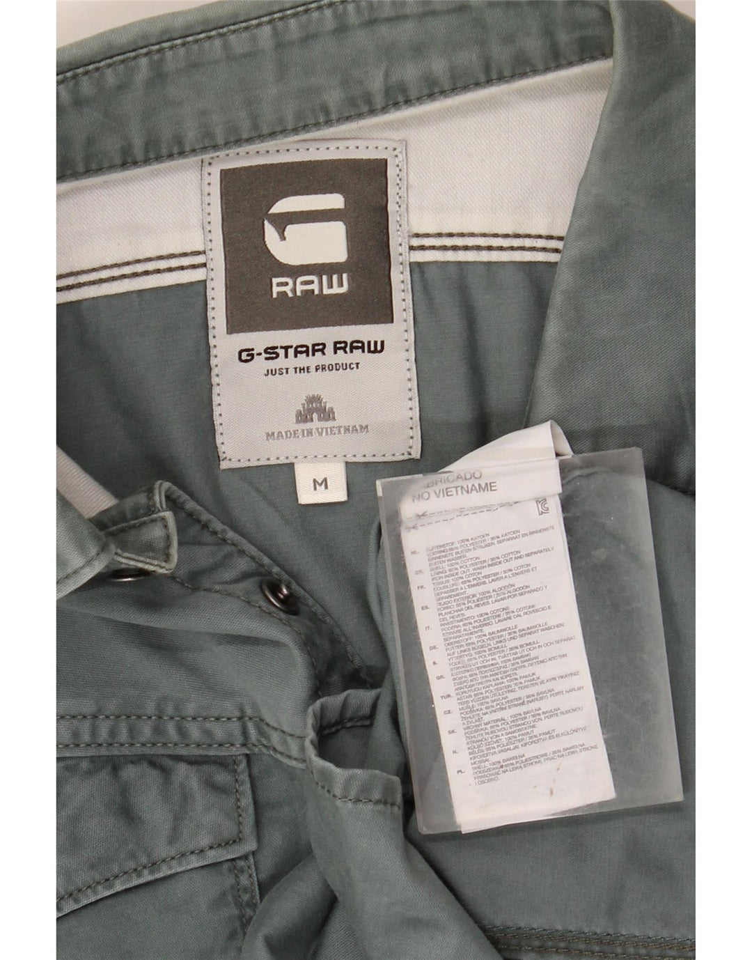 Camisa G-STAR Hombre Algodón Azul Medio