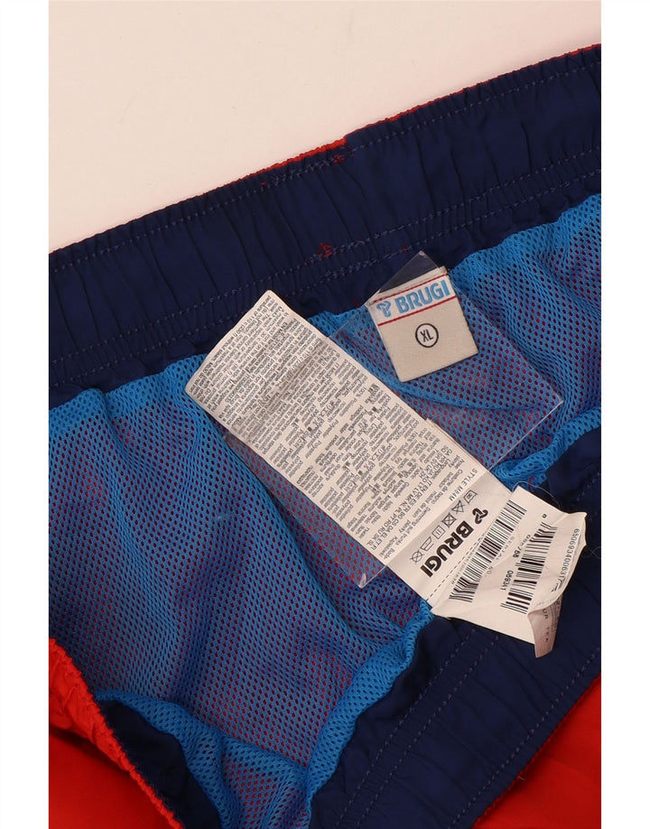 BRUGI Bañador Corto Mujer ES 40 XL Poliéster Rojo