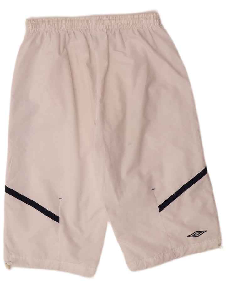 UMBRO Bermudas deportivas para hombre UK 38/40 Medium Blanco Poliéster