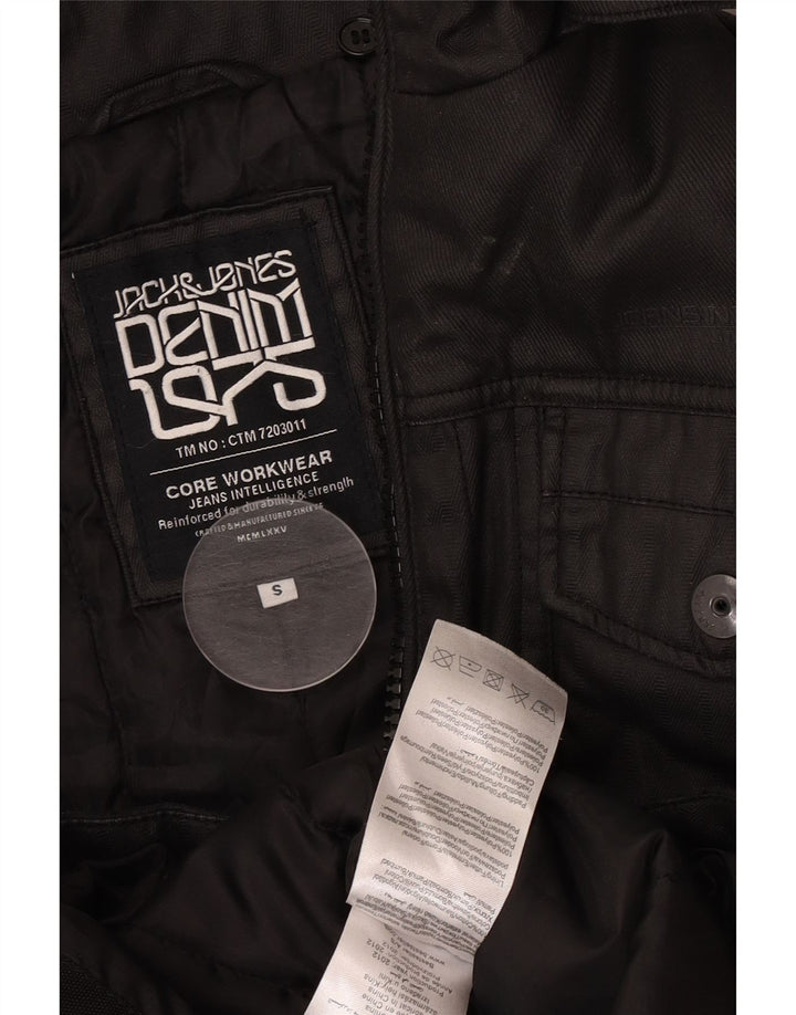 Jack & Jones Chaqueta utilitaria para hombre UK 36 Small Algodón negro