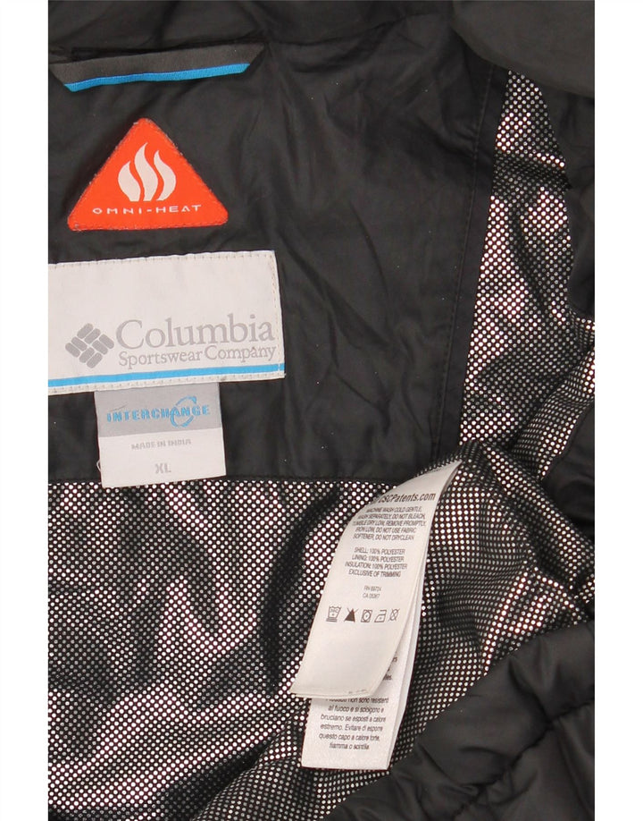 COLUMBIA Chaqueta acolchada Interchange para hombre UK 42 XL Poliéster negro