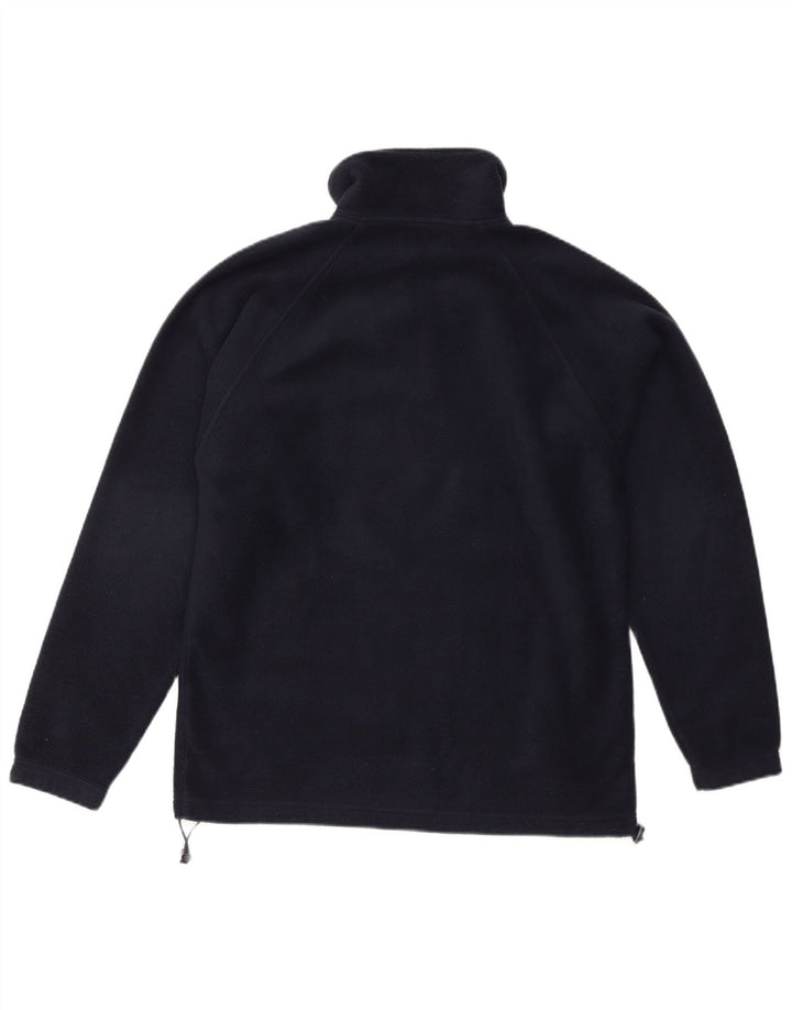 Kappa Hombre Zip Neck Fleece Jumper Small Azul Marino Poliéster