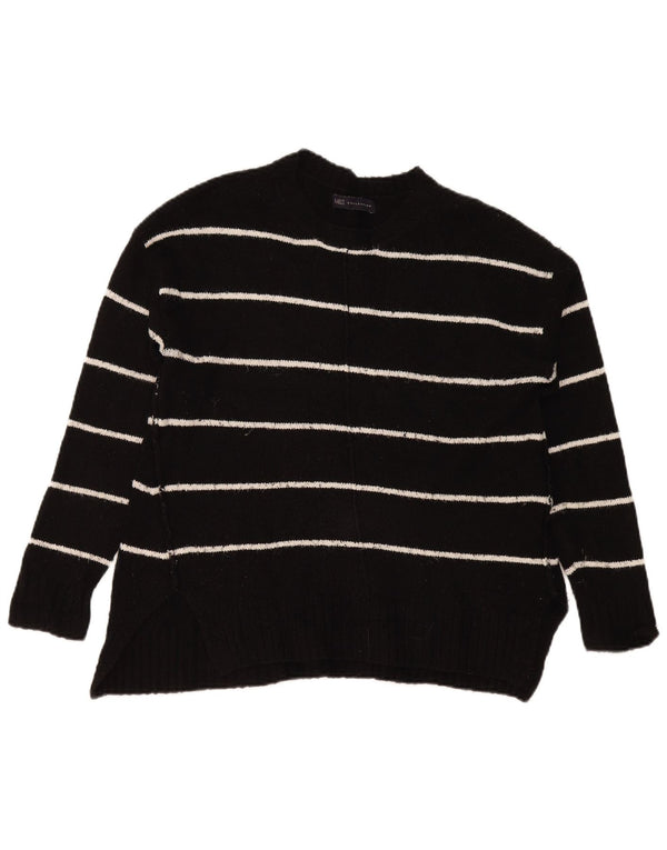 Marks & Spencer Suéter tipo jersey con cuello barco para mujer UK 40 Mediano Rayas negras