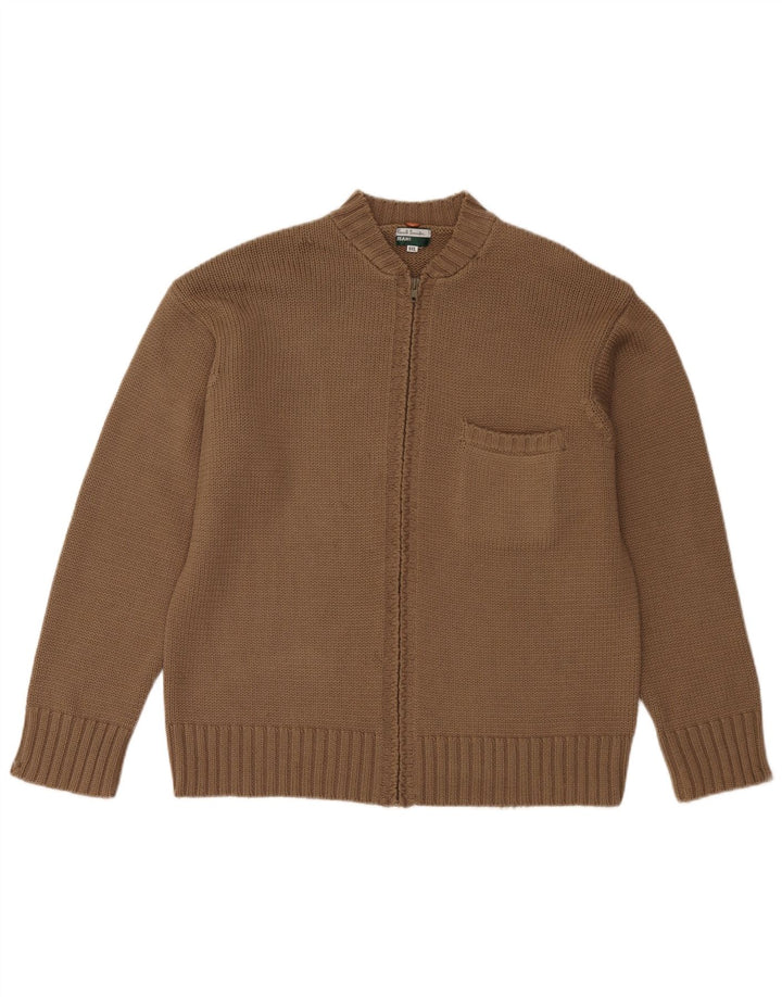 Paul Smith Suéter tipo cárdigan para mujer UK 20 2XL Lana beige