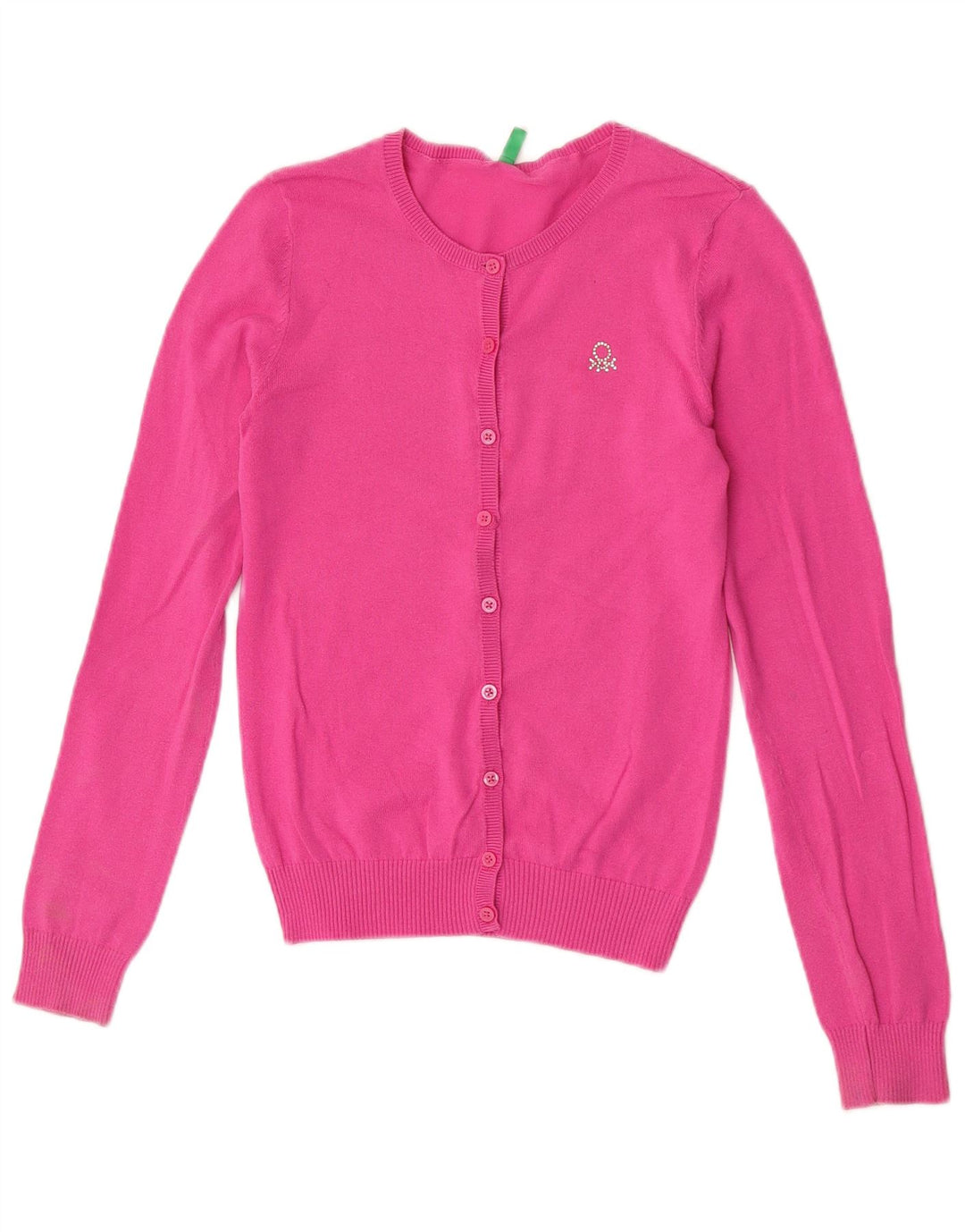 Benetton Cárdigan Mujer UK 8 Small Rosa