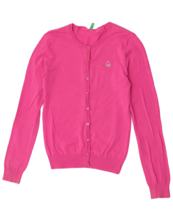 Benetton Cárdigan Mujer UK 8 Small Rosa