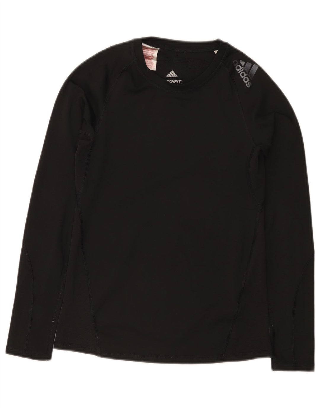 Adidas Chico Climacool Top Manga Larga 11-12 Años Negro Poliéster