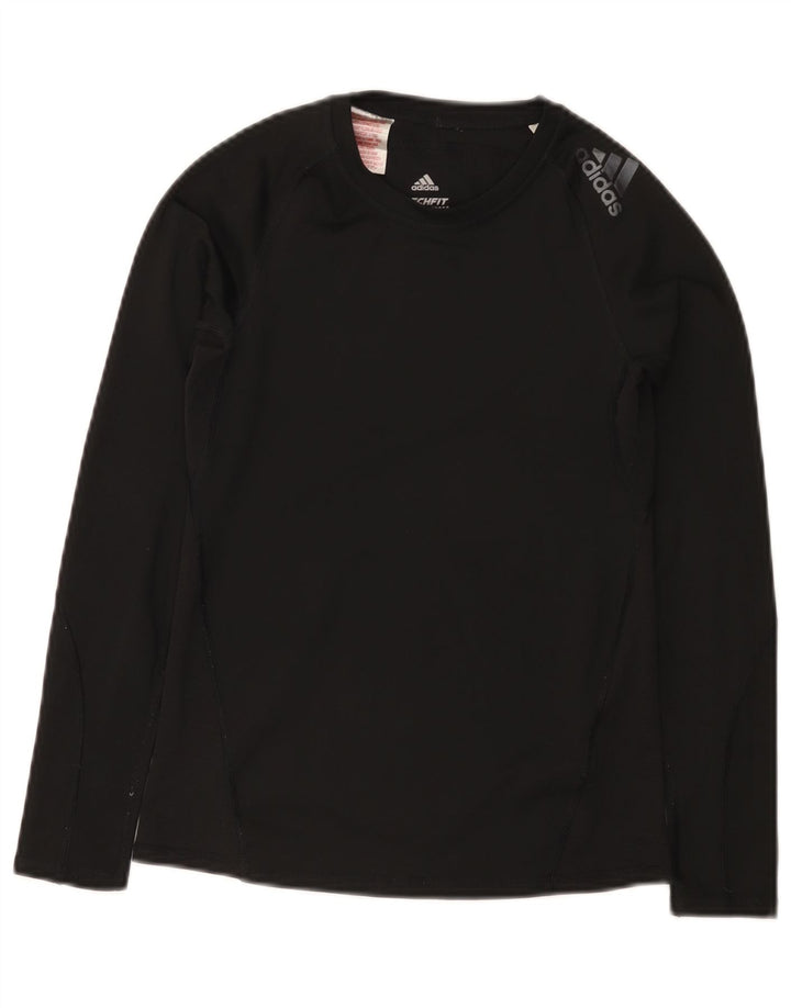Adidas Chico Climacool Top Manga Larga 11-12 Años Negro Poliéster