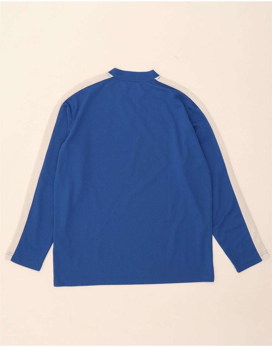 Umbro Hombre Top Manga Larga Poliéster Color Block Azul Medio