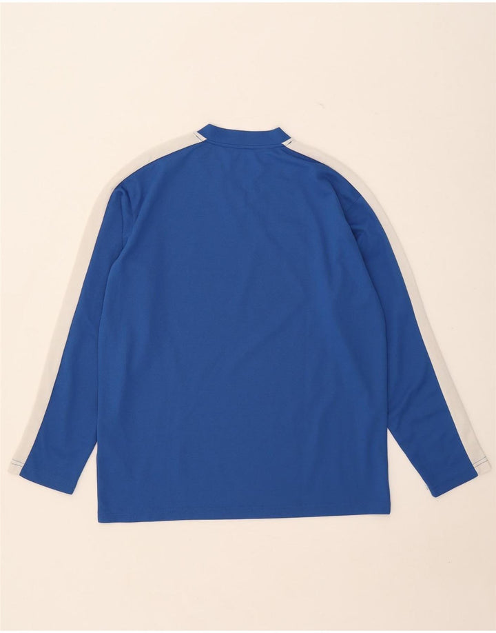 Umbro Hombre Top Manga Larga Poliéster Color Block Azul Medio