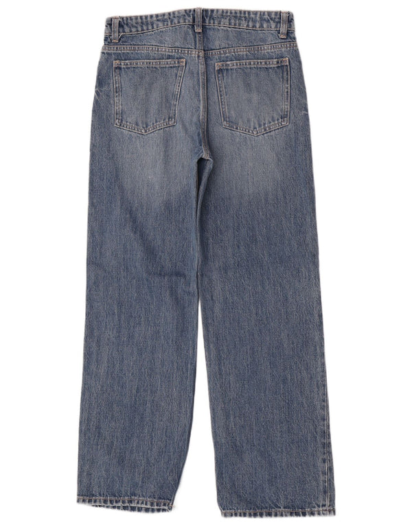 Zara Vaqueros de pierna ancha y talle alto para mujer EU 36 XS W26 L30 Algodón azul