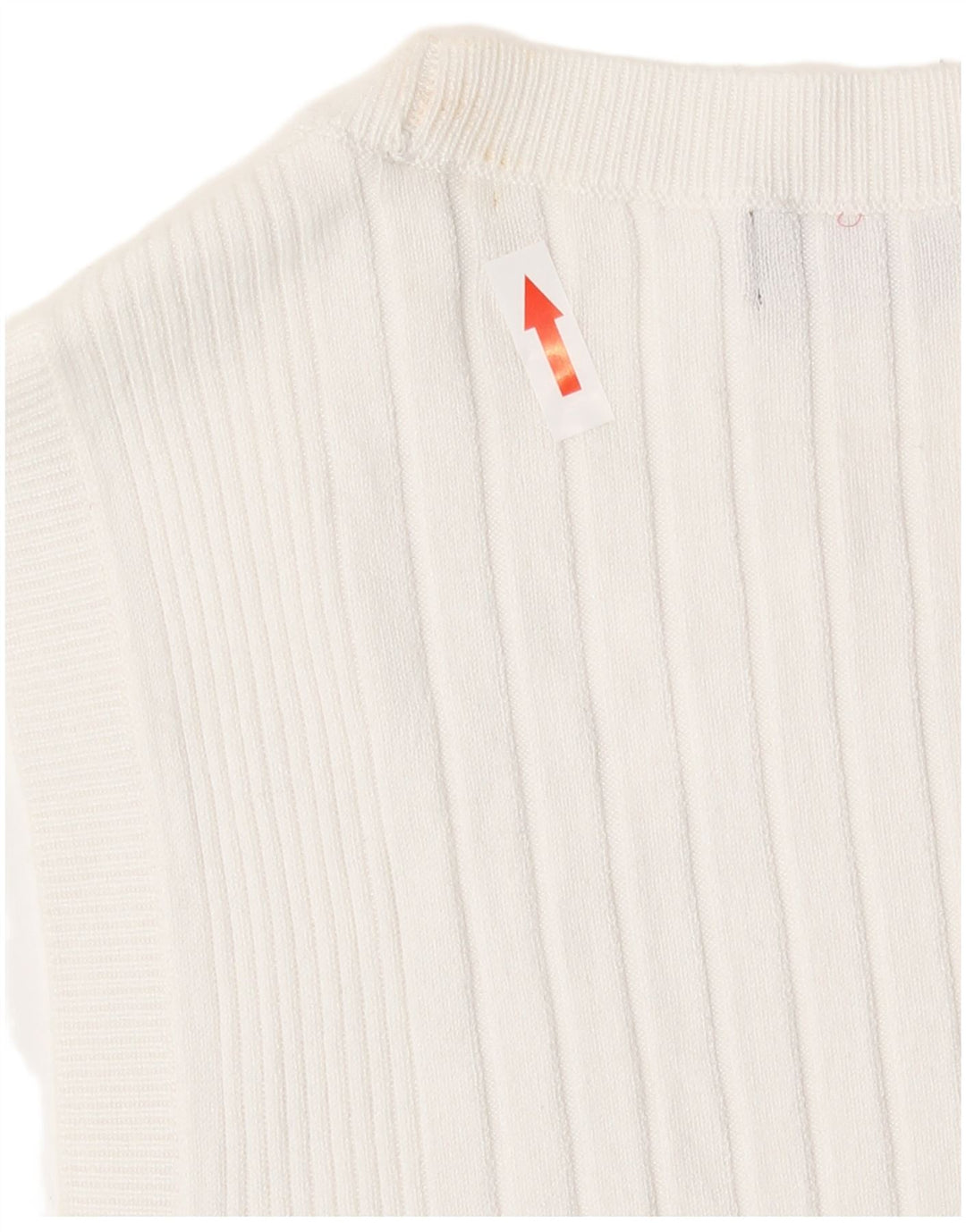 Marks & Spencer Camiseta sin mangas para mujer UK 12 Viscosa a rayas blancas medianas