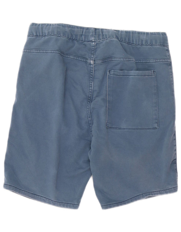 Zara Hombre Pantalones Cortos Chinos Medianos W32 Azul Marino