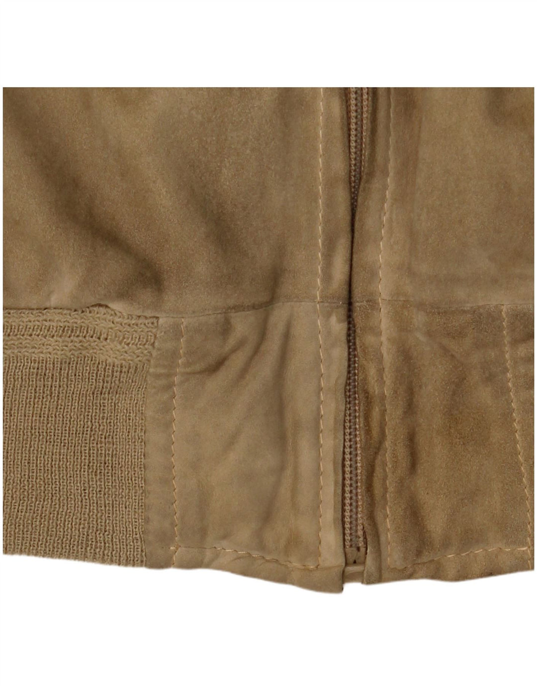 Vintage hombres ante bomber chaqueta Reino Unido 38 medio beige