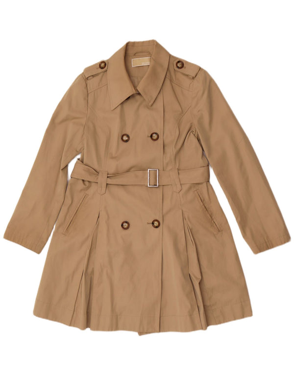 Michael Kors Gabardina para mujer Reino Unido 10 Pequeño Algodón Beige