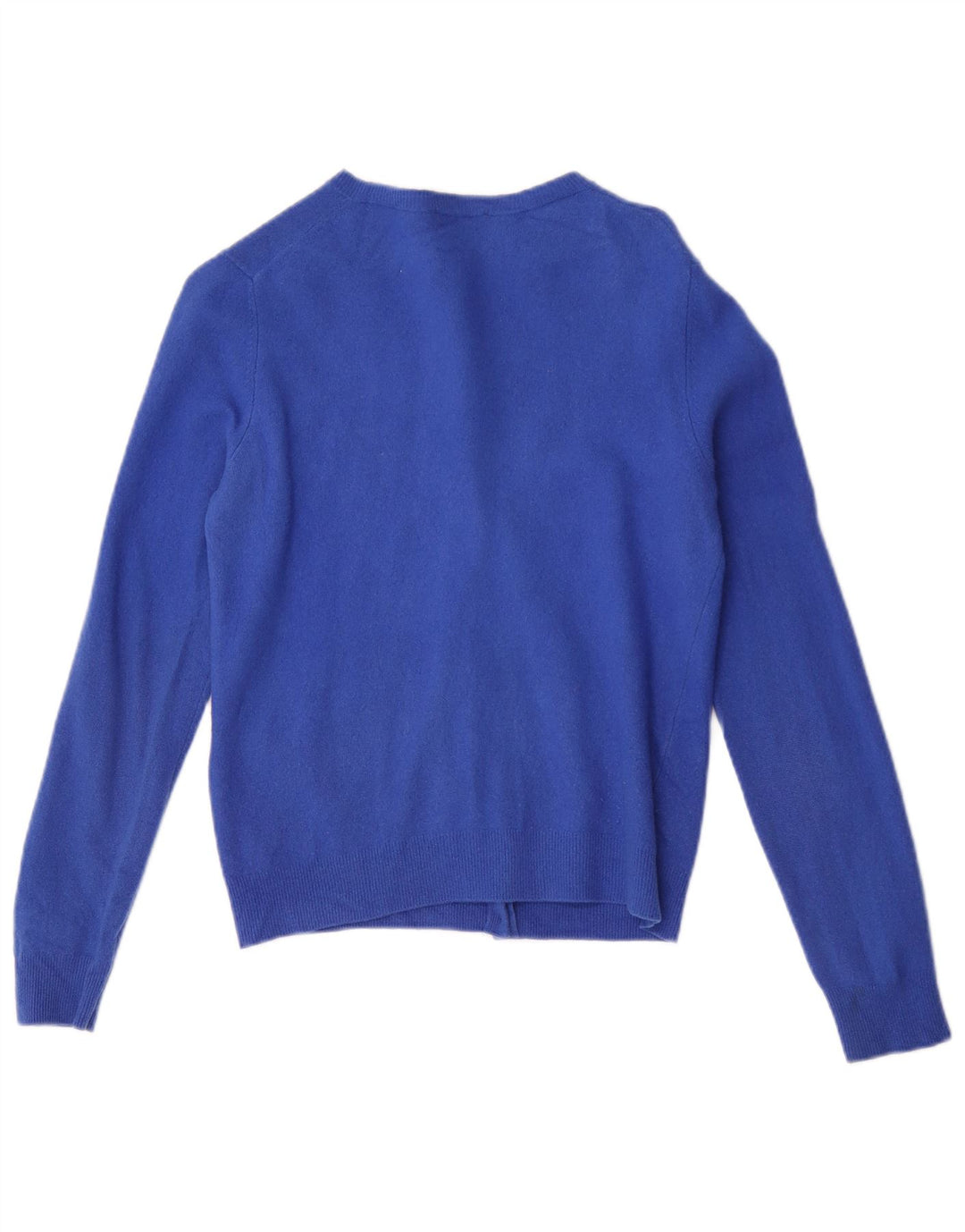 Benetton Cárdigan Corto Mujer UK 42 Lana Nueva Azul Medio