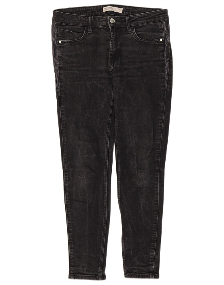 Zara Jeans Slim para Mujer EU 38 Small W28 L27 Gris
