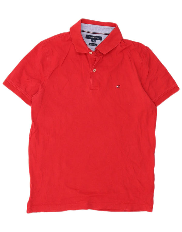 Polo Tommy Hilfiger Hombre Slim Fit Algodón Rojo Medio