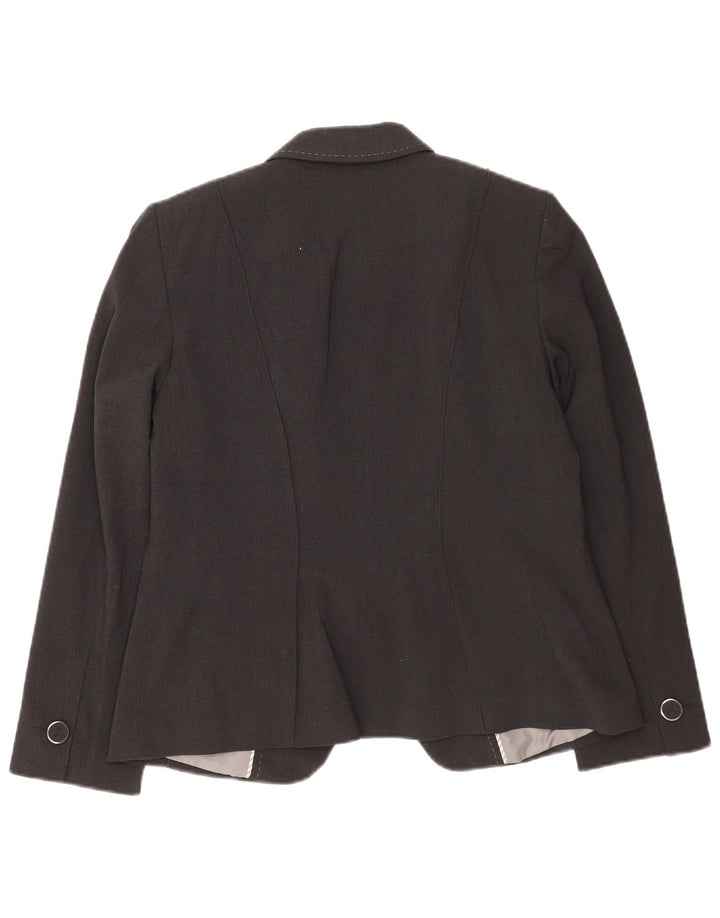 Marks & Spencer Chaqueta tipo blazer con 1 botón para mujer UK 44 Grande Poliéster negro