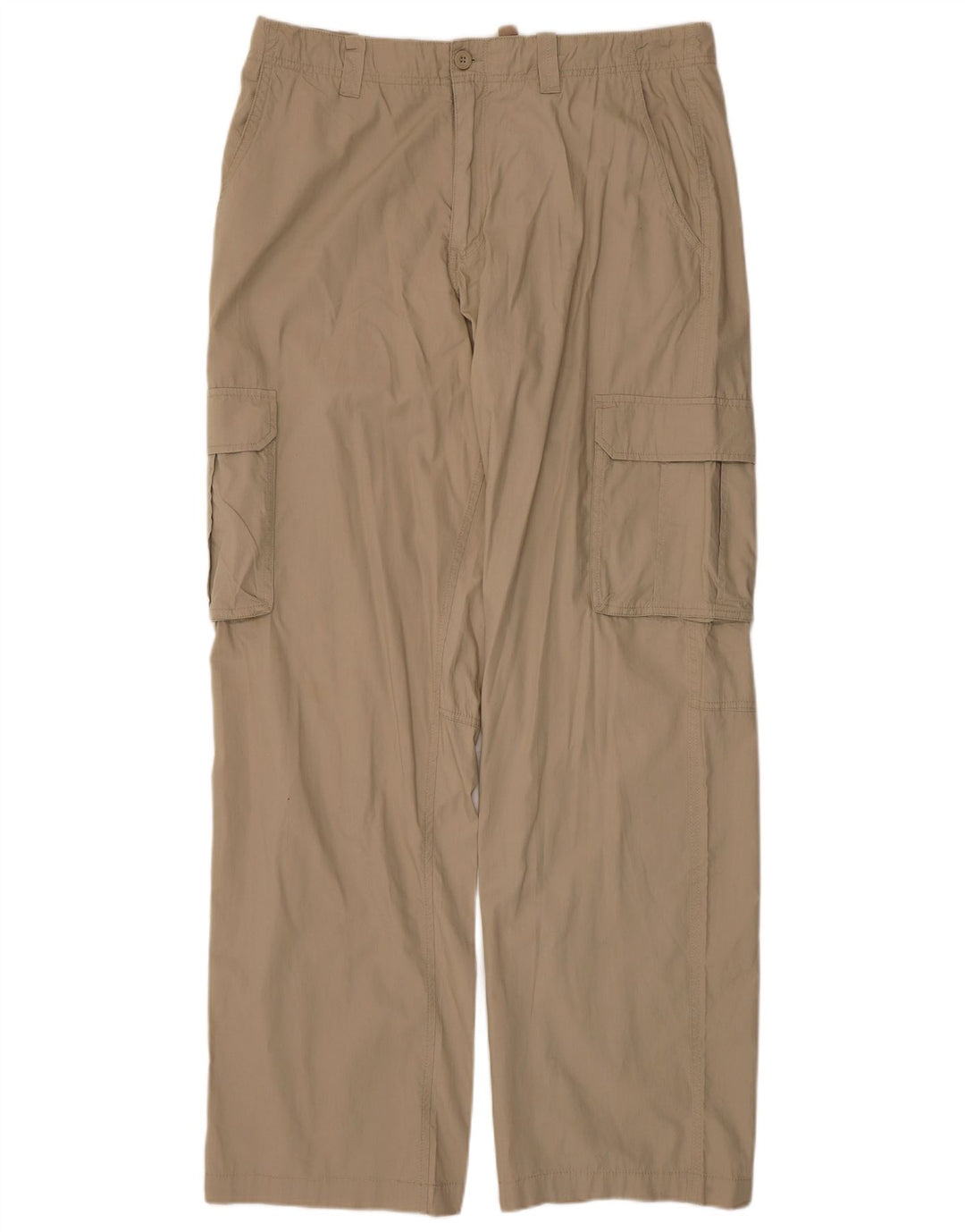 Cherokee Pantalón cargo recto para hombre W36 L34 Algodón beige