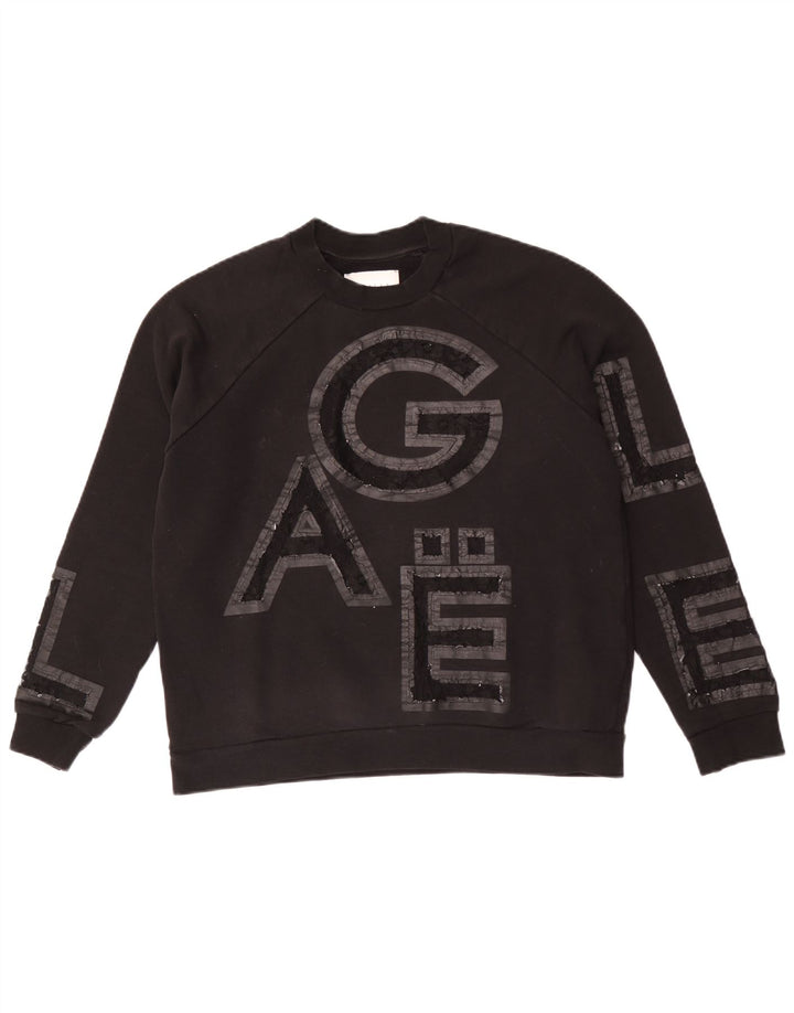 Gaelle - Sudadera gráfica para mujer, talla 10, color negro