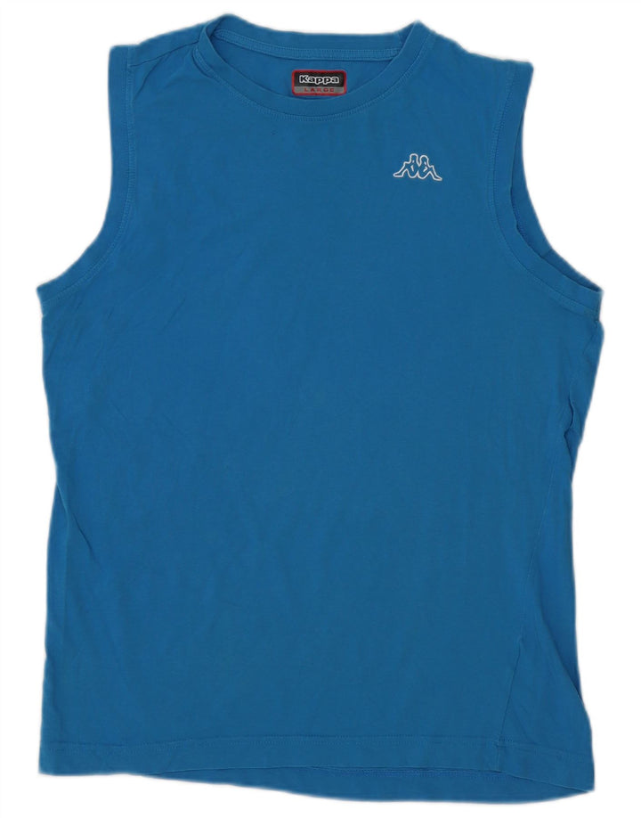 Kappa Hombre Chaleco Top Grande Azul