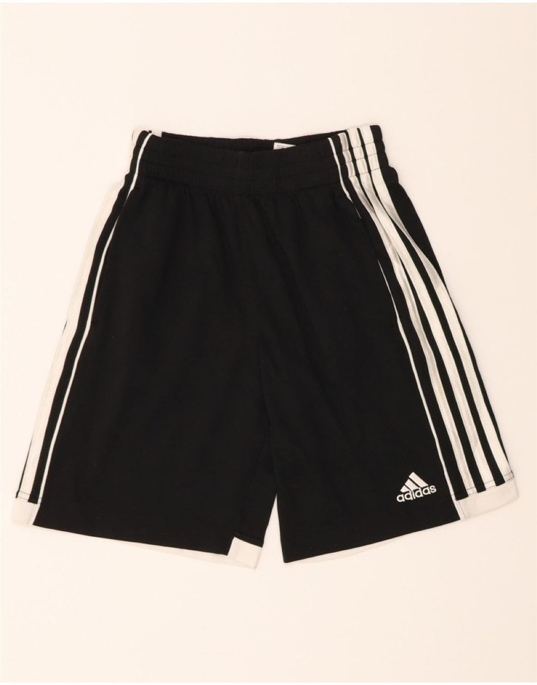 ADIDAS Boys Sport Shorts 10-11 Years Medium Black Polyester Vintage Adidas and Second-Hand Adidas from Messina Hembry 