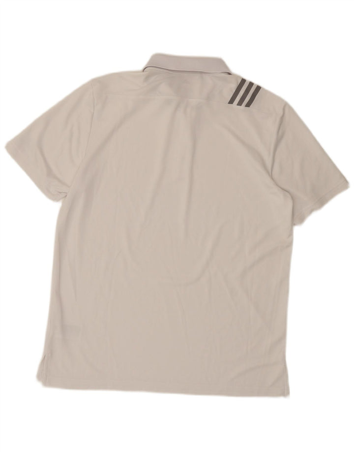 Polo Adidas Hombre Grande Poliéster Blanco