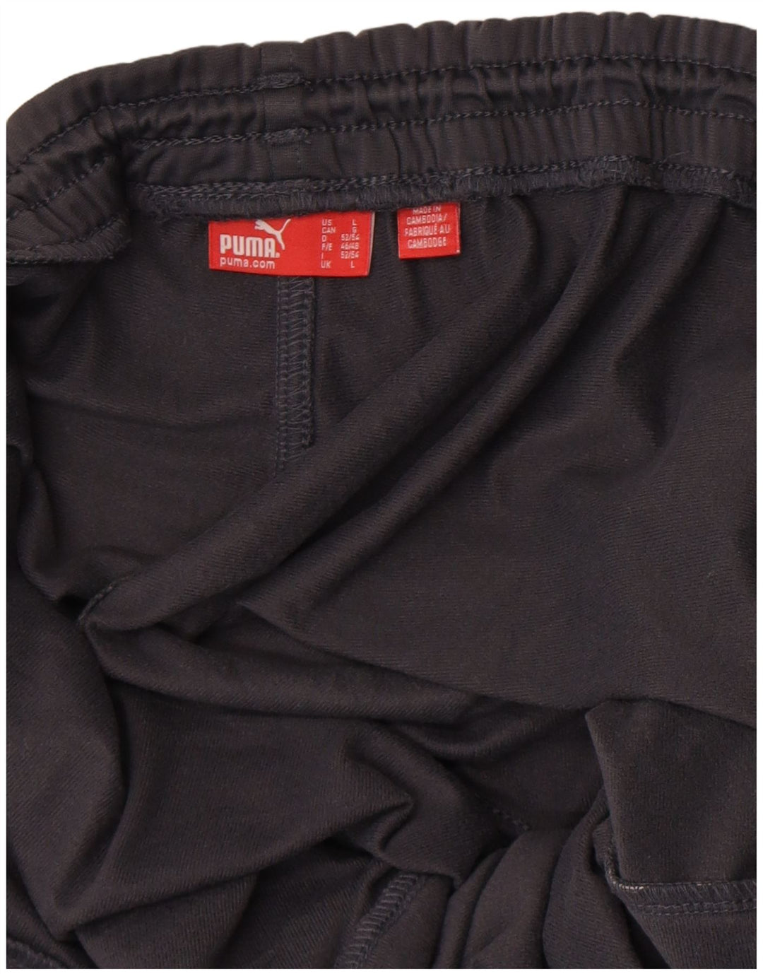 PUMA Pantalones de chándal para hombre, talla grande, gris