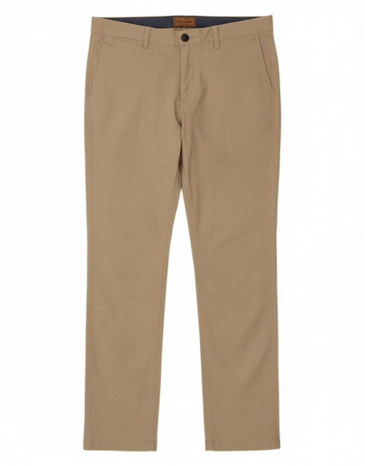 Schoffel Pantalón chino slim para hombre W34 L33 Algodón beige