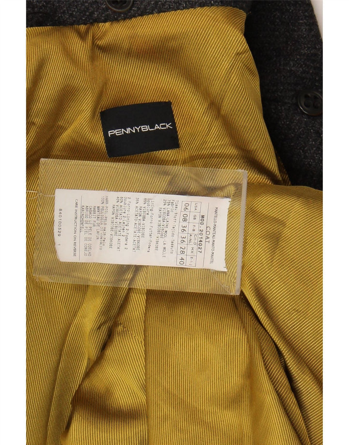 Penny Black Abrigo para mujer UK 8 Small Grey Wool