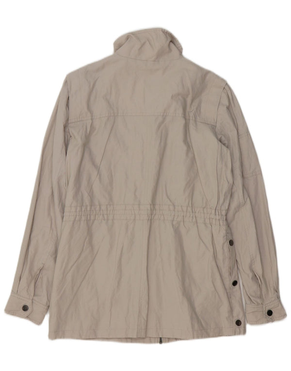 MINT VELVET Chaqueta utilitaria para mujer UK 10 Small Grey Cotton