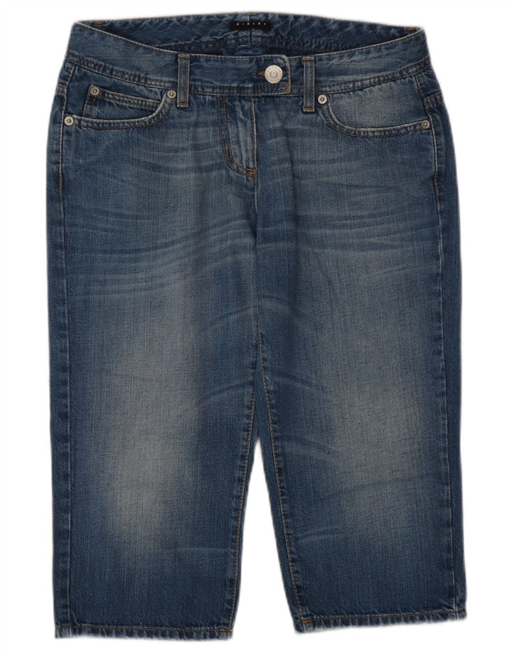 Sisley Bermudas vaqueras para mujer IT 42 Large W30 Algodón azul