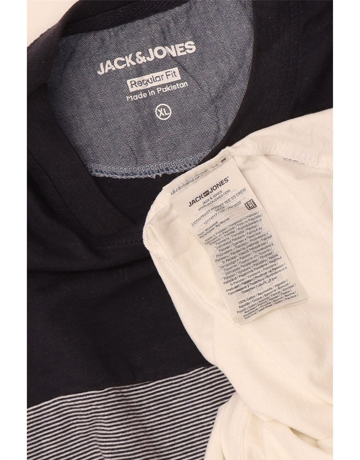 Jack & Jones Hombre Regular Fit Camiseta Top XL Multicolor Colorblock