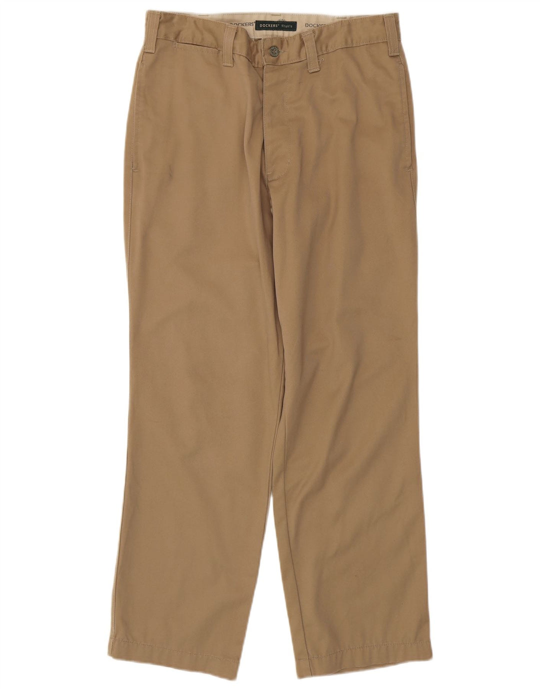 DOCKERS Pantalón chino recto para hombre W31 L30 Algodón beige