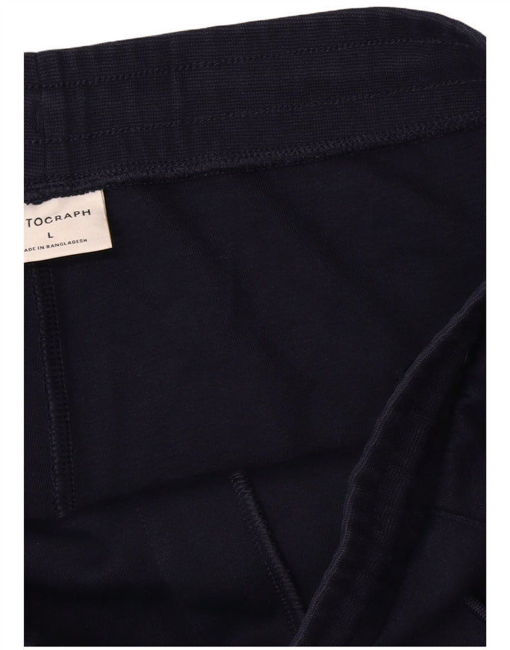 Autograph Pantalones de chándal para hombre UK 46 Large Azul marino Poliéster