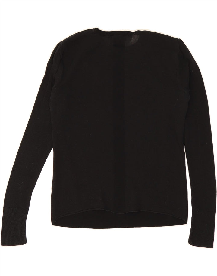 ZARA Womens Crew Neck Jumper Sweater UK 12 Medium Black Vintage Zara and Second-Hand Zara from Messina Hembry 