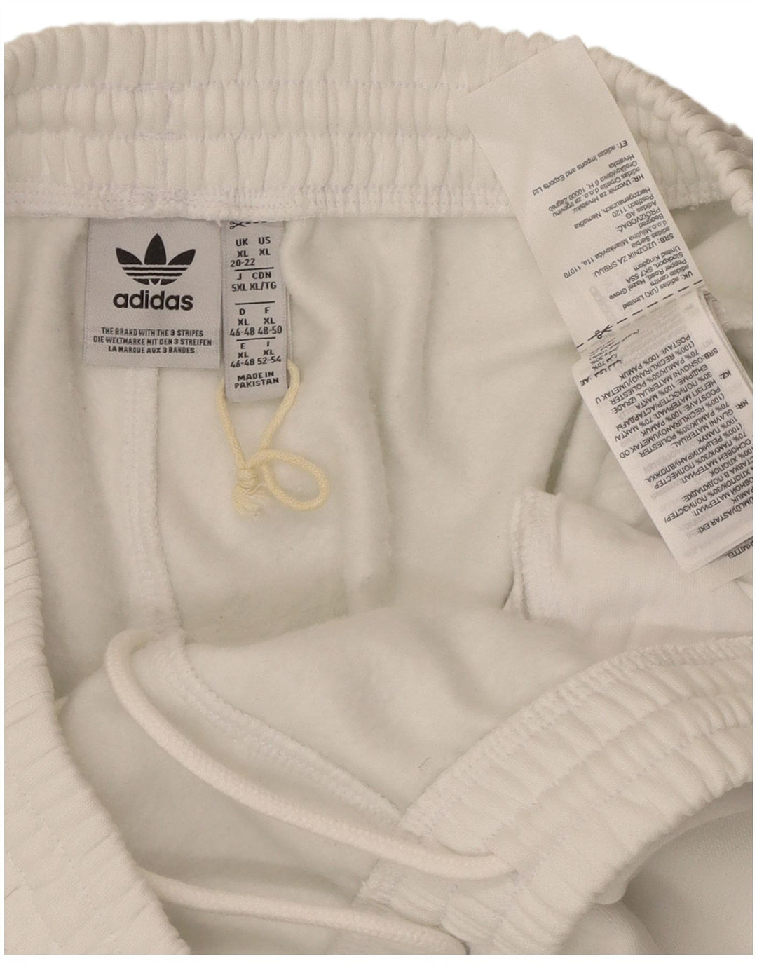 Pantalones cortos deportivos ADIDAS para mujer ES 20/22 XL Blanco Algodón