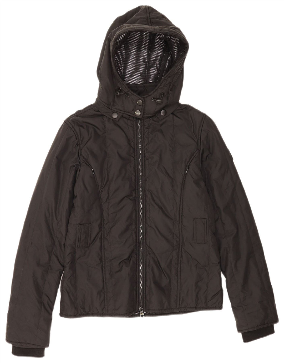 Refrigiwear Chaqueta acolchada con capucha para mujer UK 44 Grande Poliamida negra