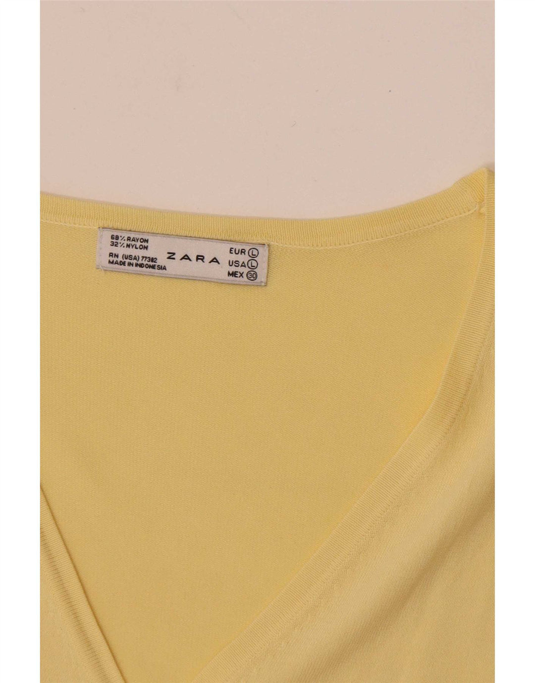 Zara Mujer Cárdigan Suéter UK 44 Grande Amarillo