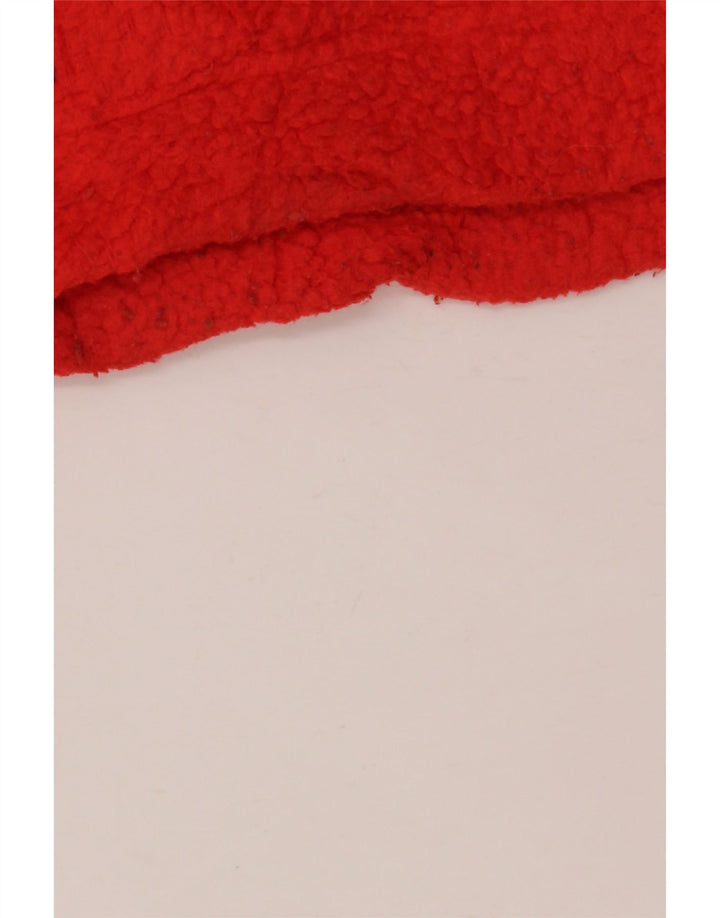 J. CREW Jersey polar con cremallera y cuello para mujer UK 40 Poliéster naranja medio