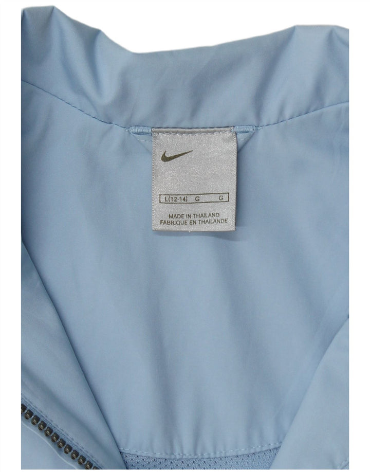 Nike - Chaqueta de chándal extragrande para mujer, talla 12/14, poliéster azul grande